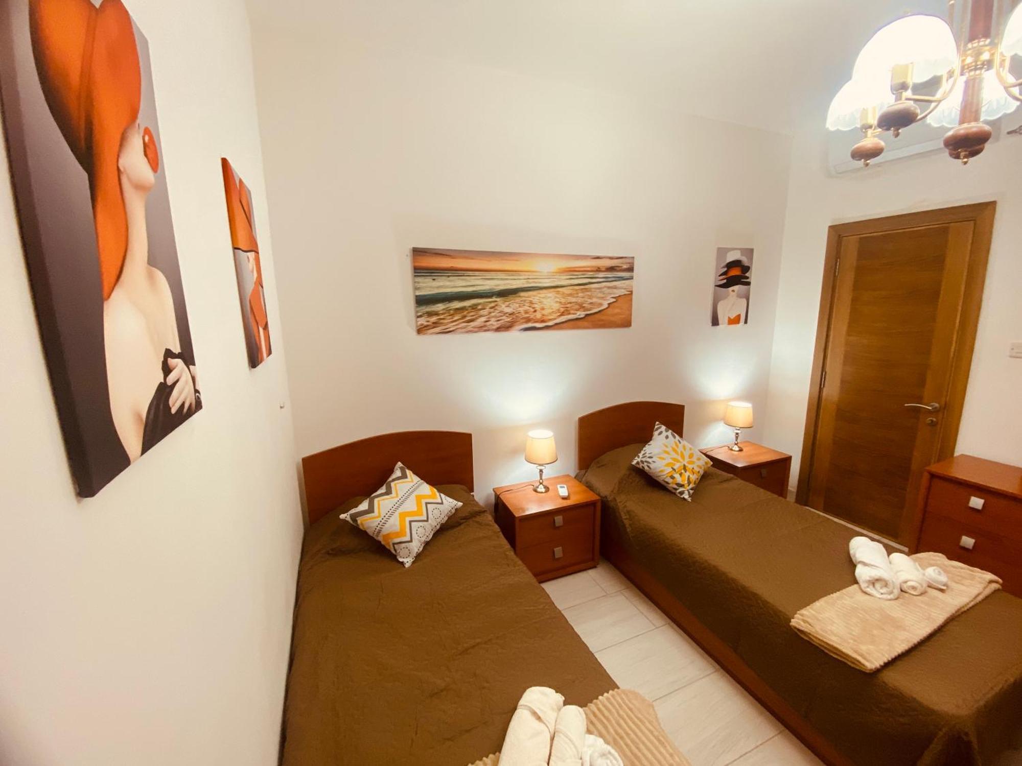 Bugibba Central Modern Apartment St. Paul's Bay Exteriér fotografie
